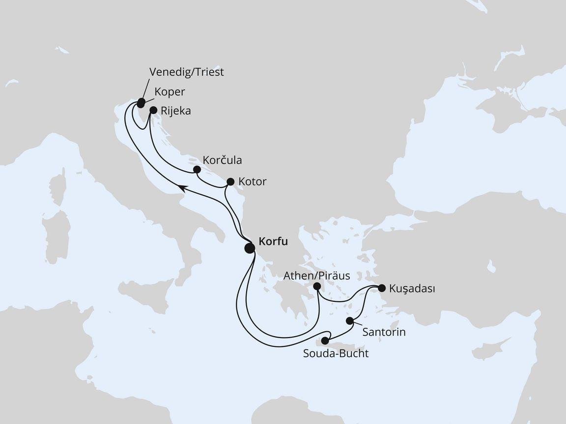 Adria & Griechenland ab Korfu 1