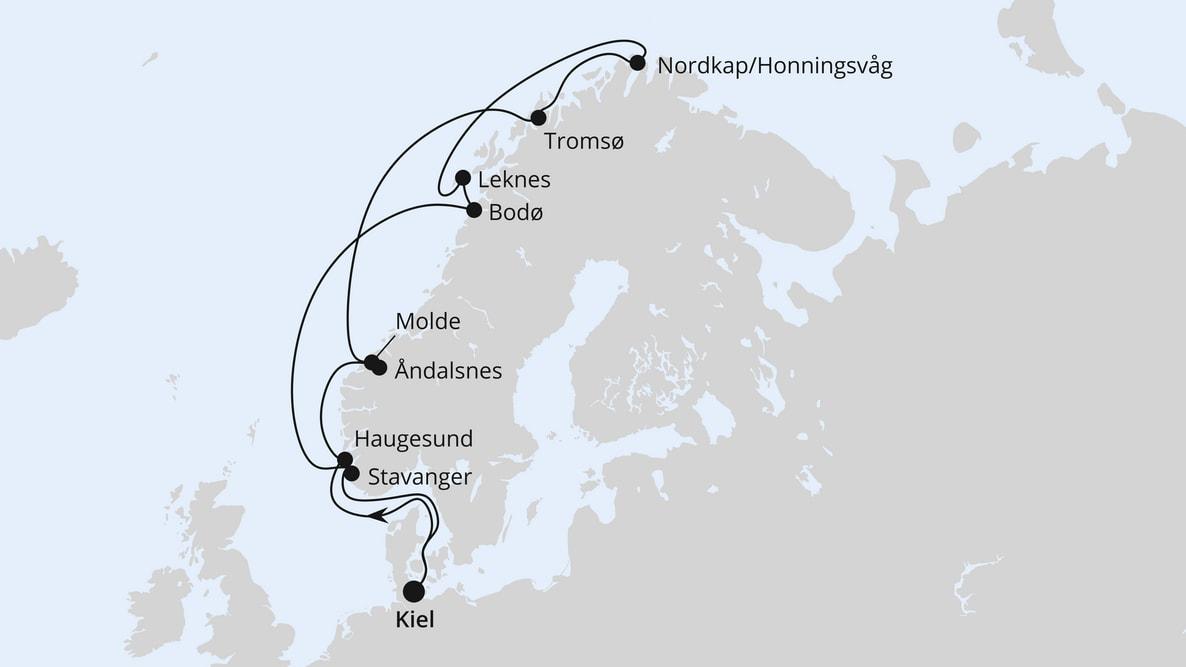 Norwegen mit Lofoten & Nordkap ab Kiel