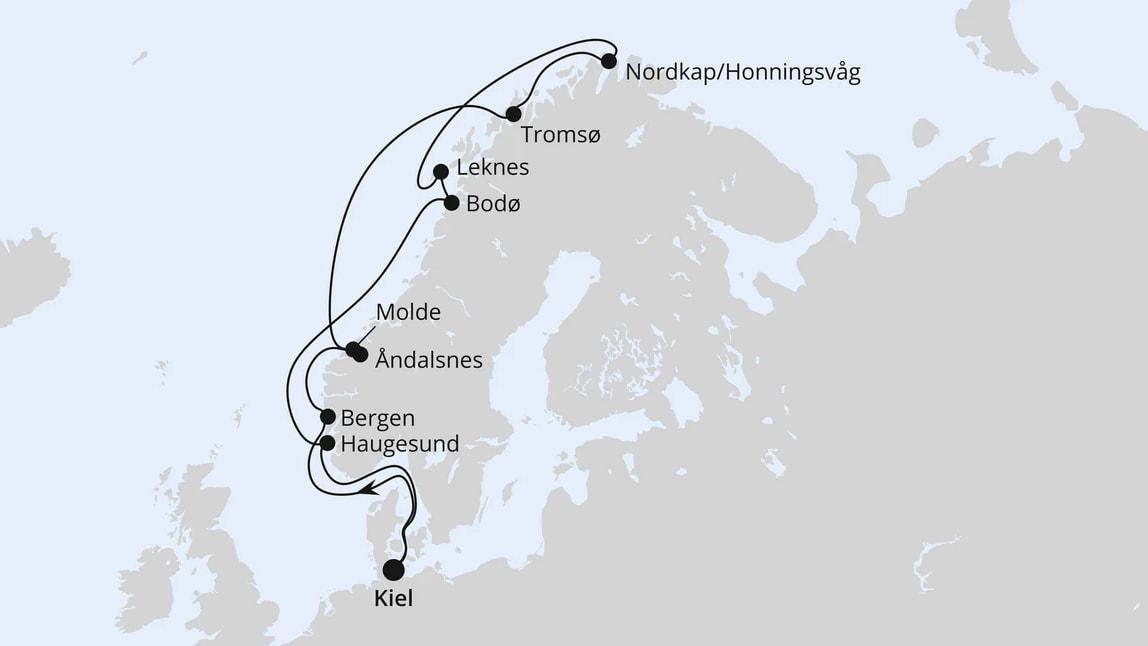 Norwegen mit Lofoten & Nordkap ab Kiel