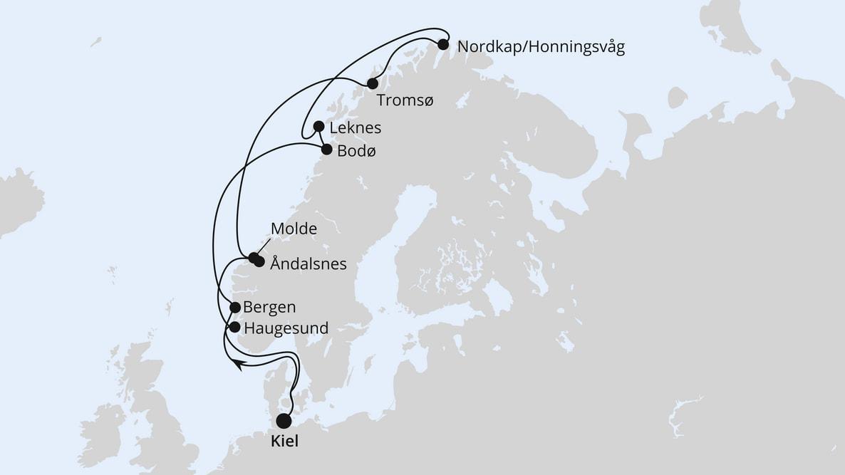 Norwegen mit Lofoten & Nordkap ab Kiel