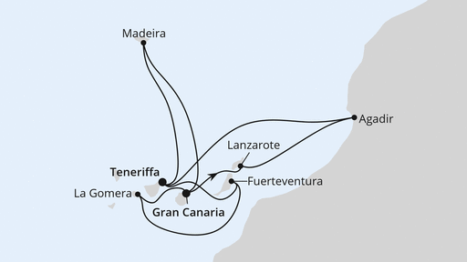 Kanaren, Madeira & Marokko