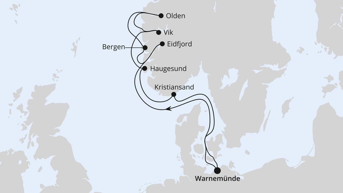 Norwegens Fjorde ab Warnemünde 2