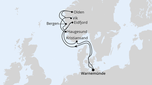 Norwegens Fjorde ab Warnemünde 2