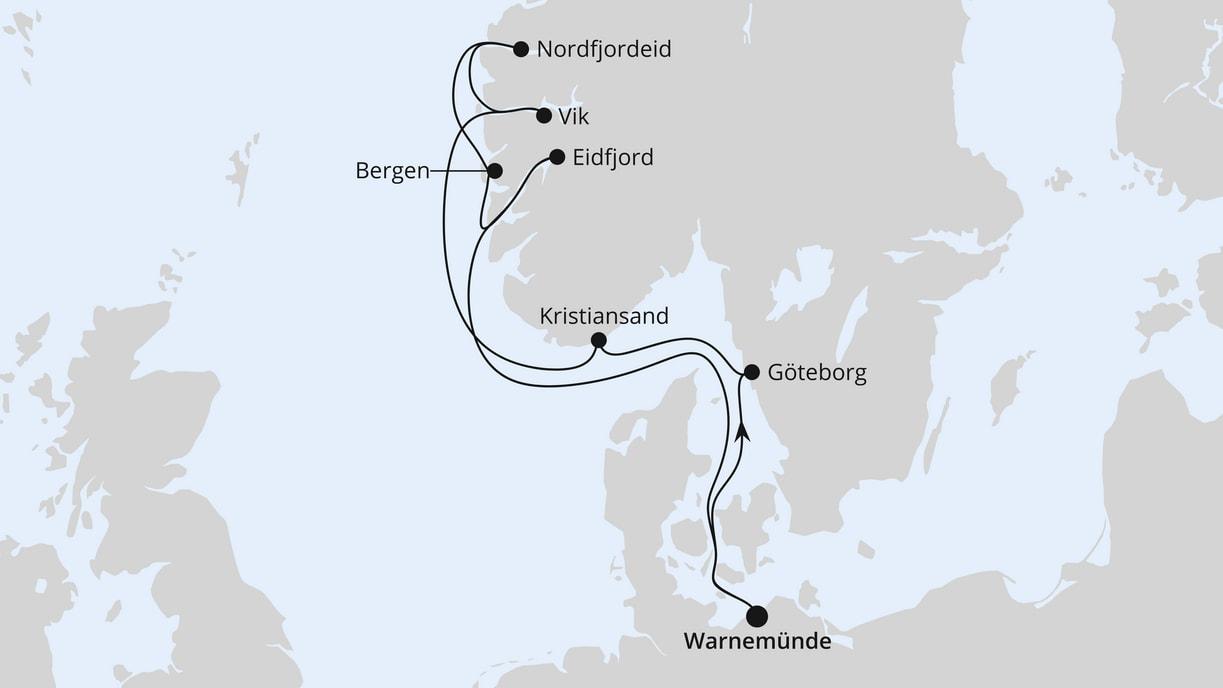 Norwegens Fjorde ab Warnemünde 2