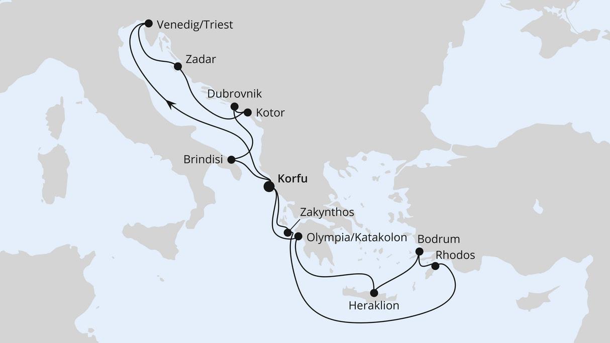 Adria & Griechenland ab Korfu 2