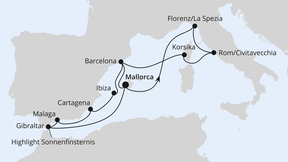 Große Mittelmeer-Reise mit Sonnenfinsternis 1
