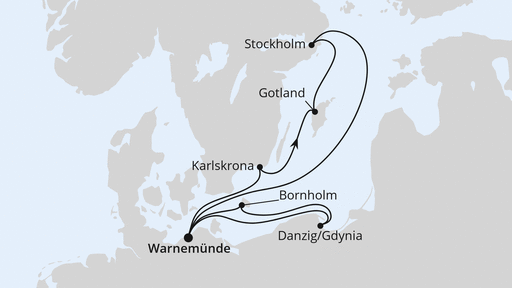 Schweden mit Danzig & Bornholm ab Warnemünde