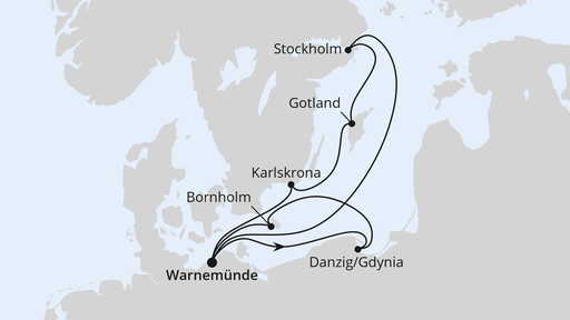 Schweden mit Danzig & Bornholm ab Warnemünde