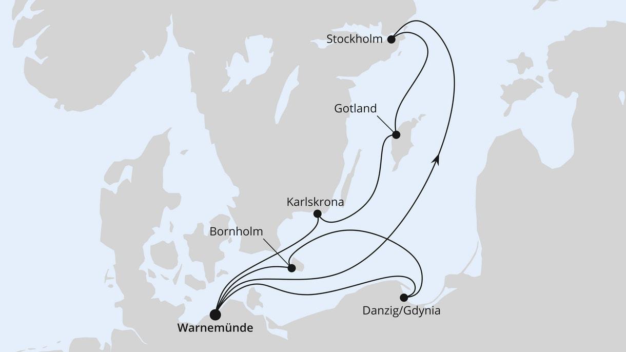 Schweden mit Danzig & Bornholm ab Warnemünde