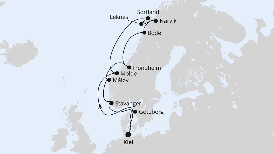 Norwegen mit Lofoten & Vesterålen ab Kiel