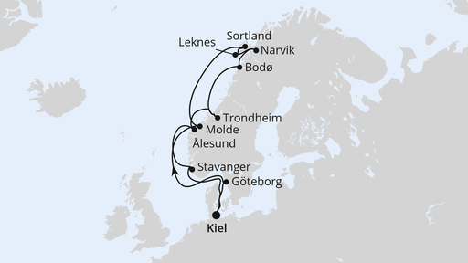 Norwegen mit Lofoten & Vesterålen ab Kiel