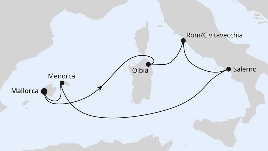 Italien & Balearen ab Mallorca