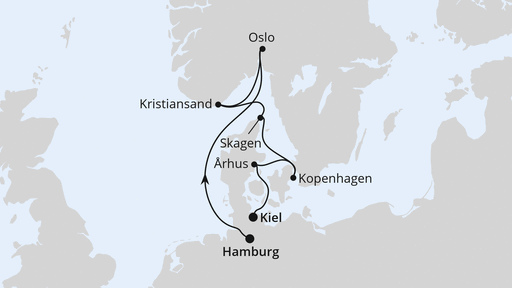 Skandinavische Highlights von Hamburg nach Kiel