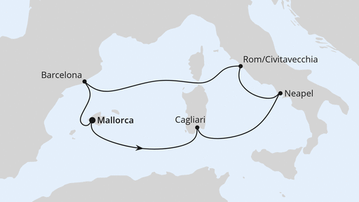Mediterrane Schätze mit Neapel ab Mallorca