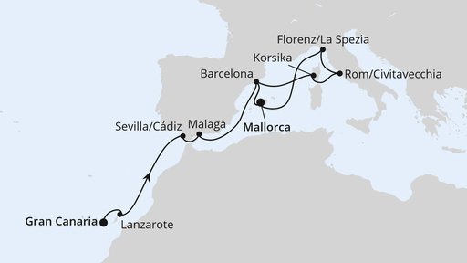 Kanaren & Mittelmeer ab Gran Canaria