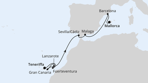 Kanaren & Andalusien ab Teneriffa 2