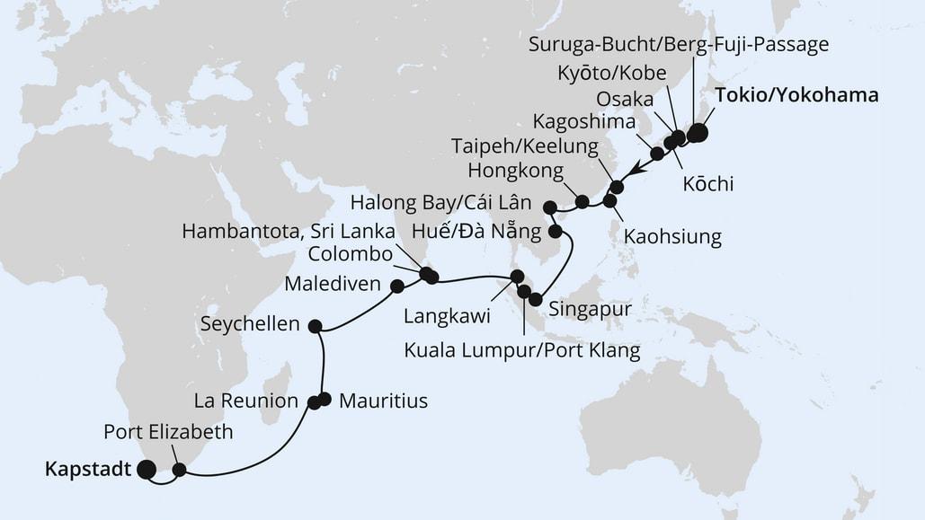 Weltenbummler von Asien nach Südafrika