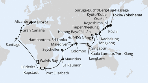 Weltenbummler von Asien über Afrika nach Mallorca