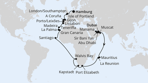 Weltenbummler Orient, Südafrika & Mauritius