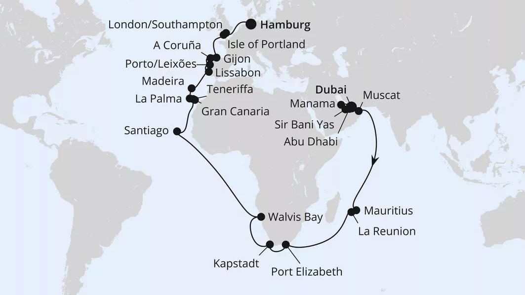 Weltenbummler Orient, Südafrika & Mauritius
