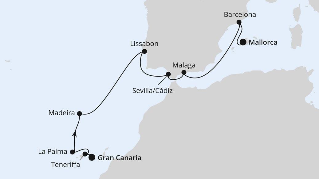 Osterreise Kanaren & Andalusien ab Gran Canaria 1