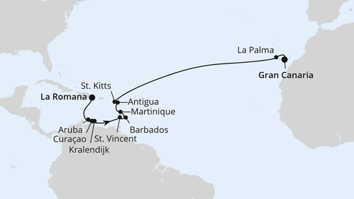 Von der Dominikanischen Republik nach Gran Canaria