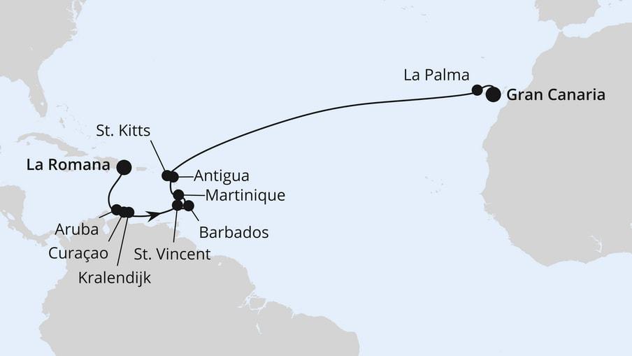 Von der Dominikanischen Republik nach Gran Canaria