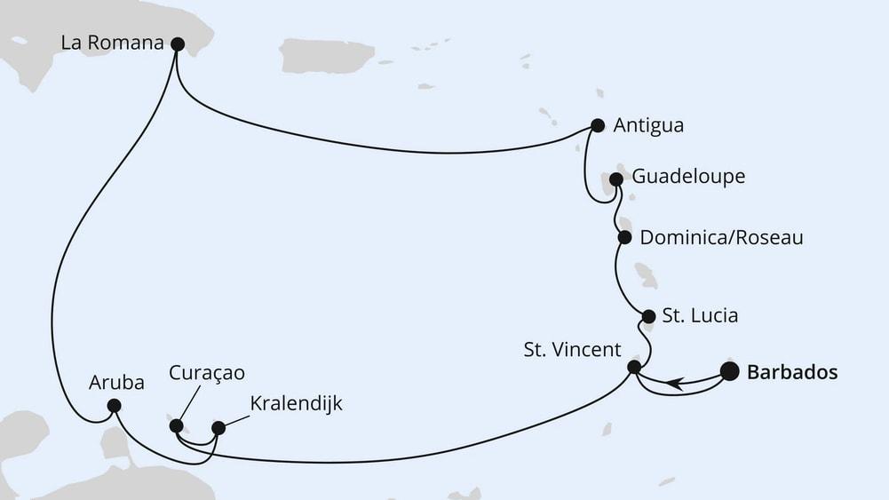 Karibische Inseln ab Barbados