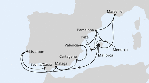 Spanien, Portugal & Frankreich