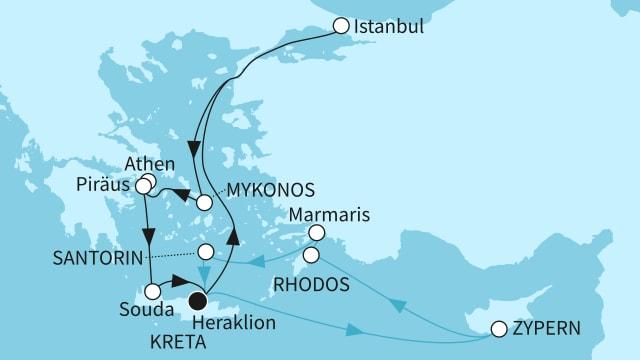 Östliches Mittelmeer intensiv
