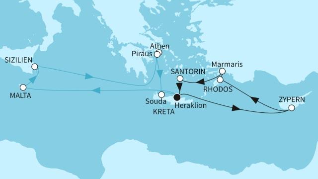Östliches Mittelmeer intensiv