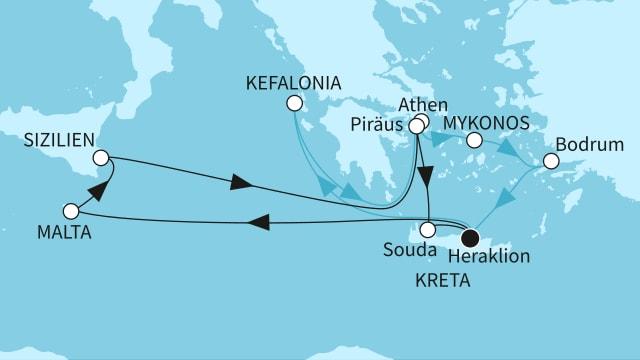 Östliches Mittelmeer intensiv