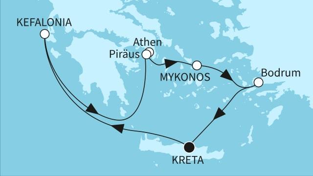 Höhepunkte der Türkei und Griechenlands