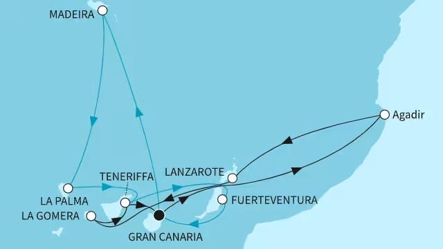 Kanaren, Madeira und marokkanisches Flair