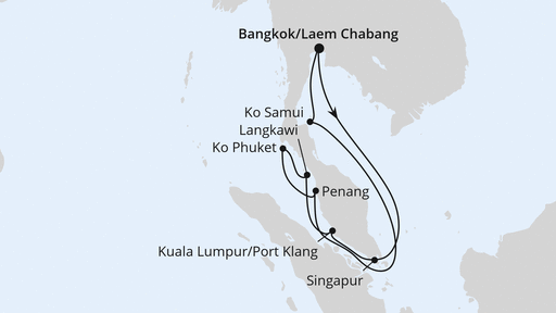 Thailand, Malaysia & Singapur