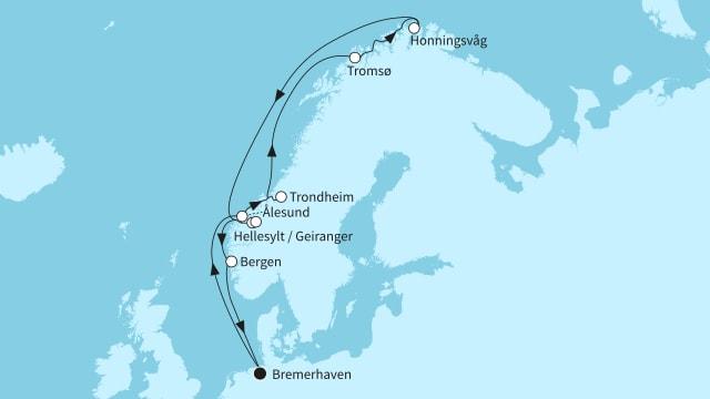 Norwegens Fjordwelten mit Nordkap