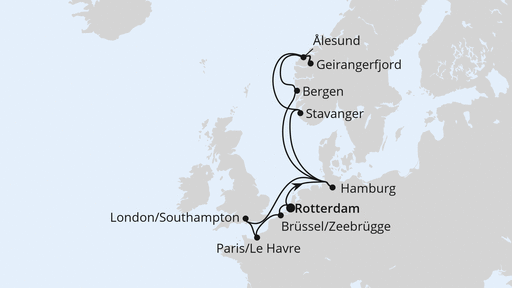 Metropolen & Norwegen ab Rotterdam