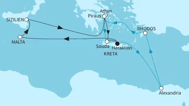 Perlen des Mittelmeers