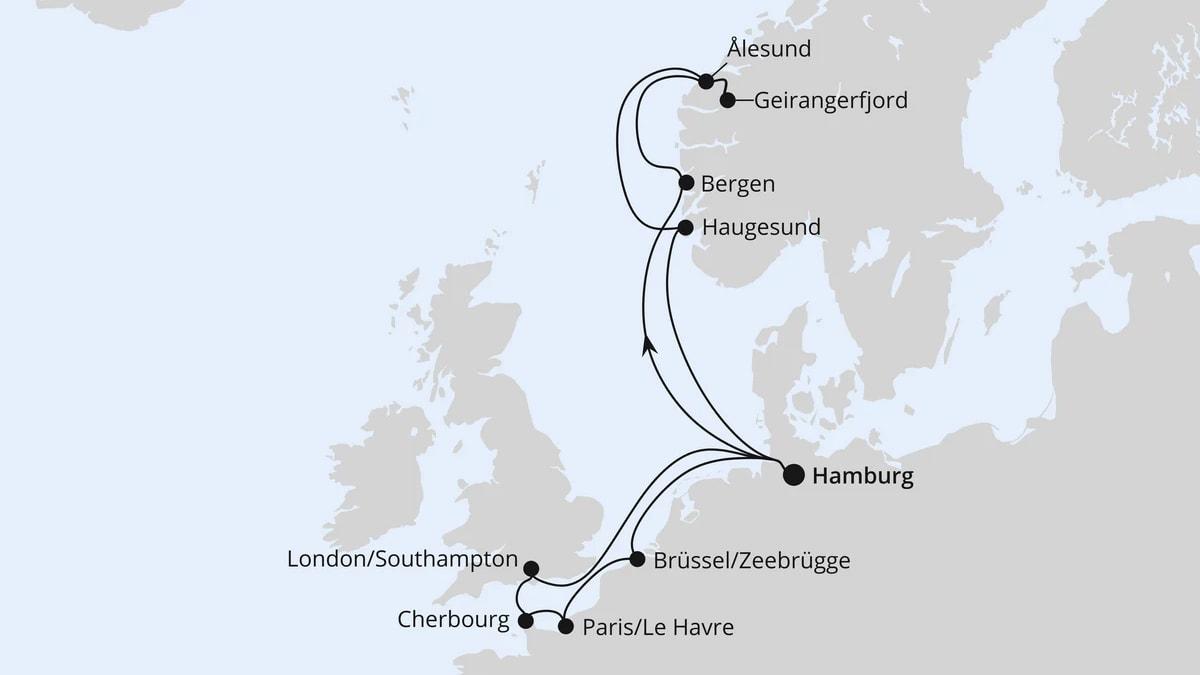 Metropolen & Norwegen ab Hamburg
