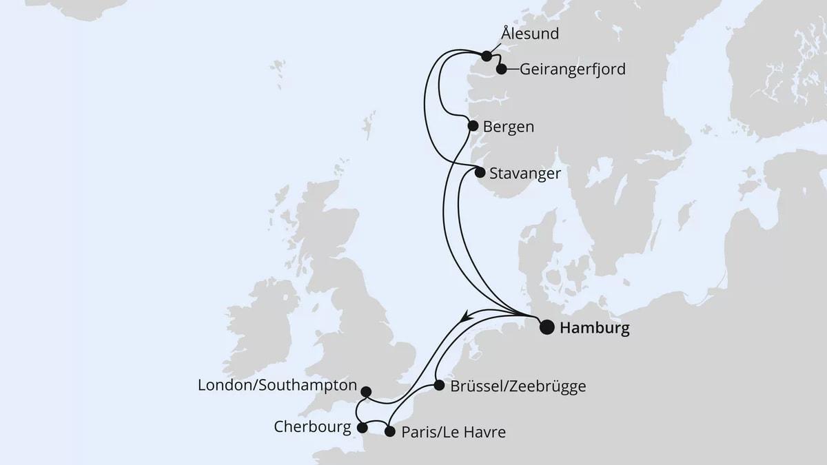 Metropolen & Norwegen ab Hamburg