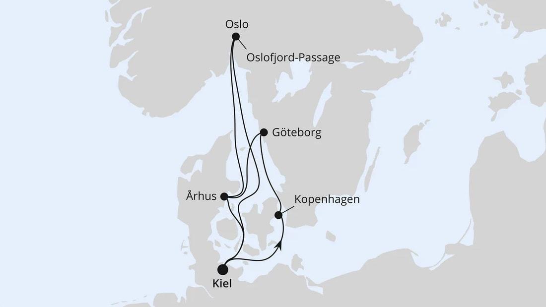 Skandinavische Städte mit Skifestival ab Kiel