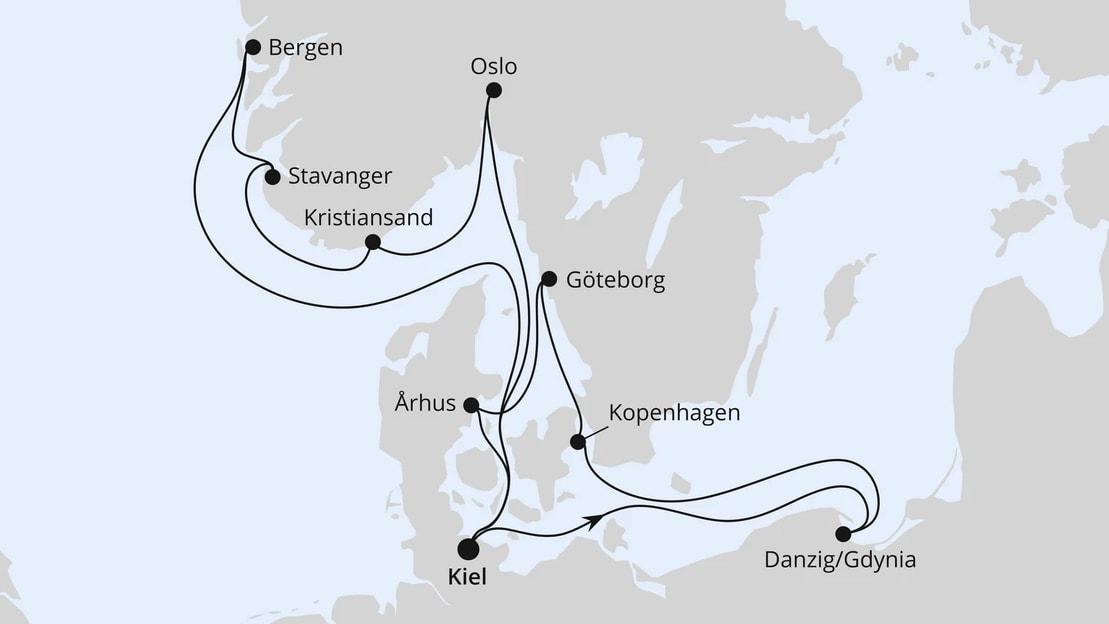 Skandinavien & Polen ab Kiel 2