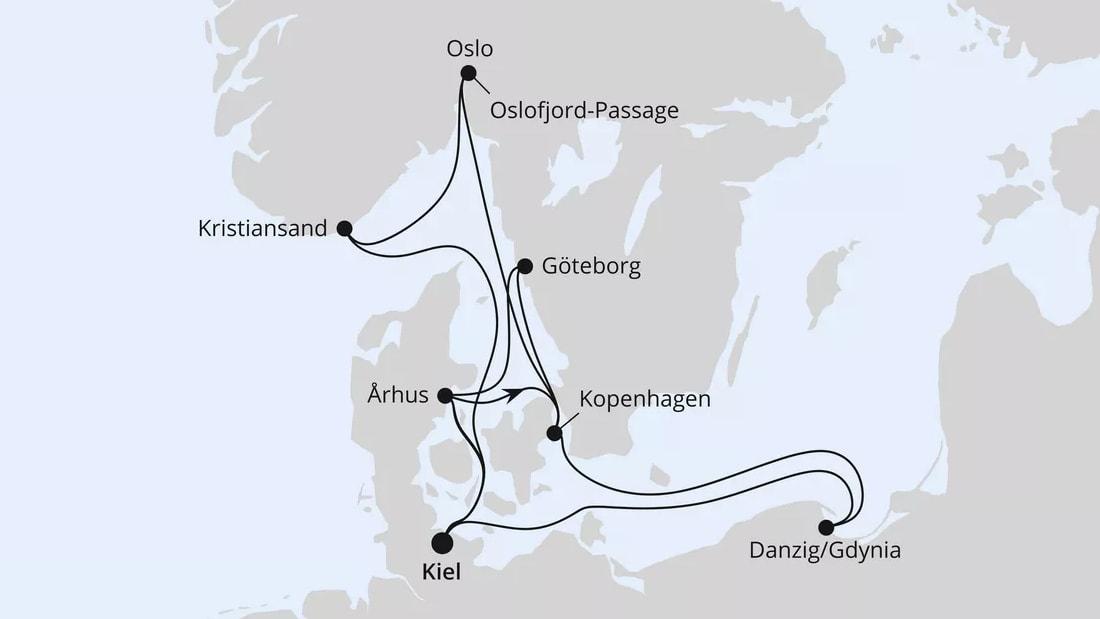 Skandinavien & Polen ab Kiel 1