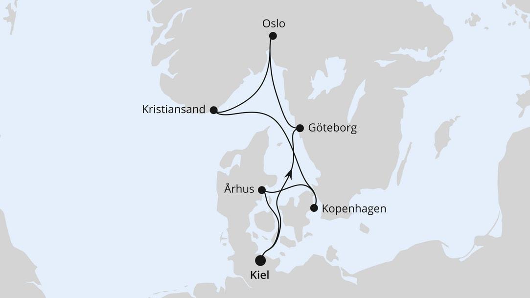 Silvesterreise nach Norwegen & Dänemark ab Kiel 1