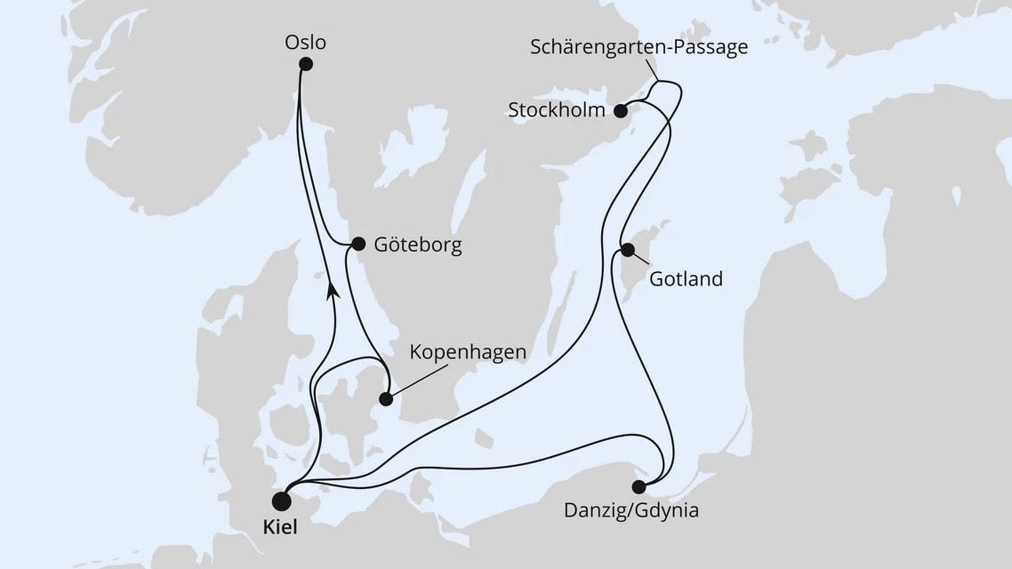 Adventszeit in Skandinavien & Polen ab Kiel