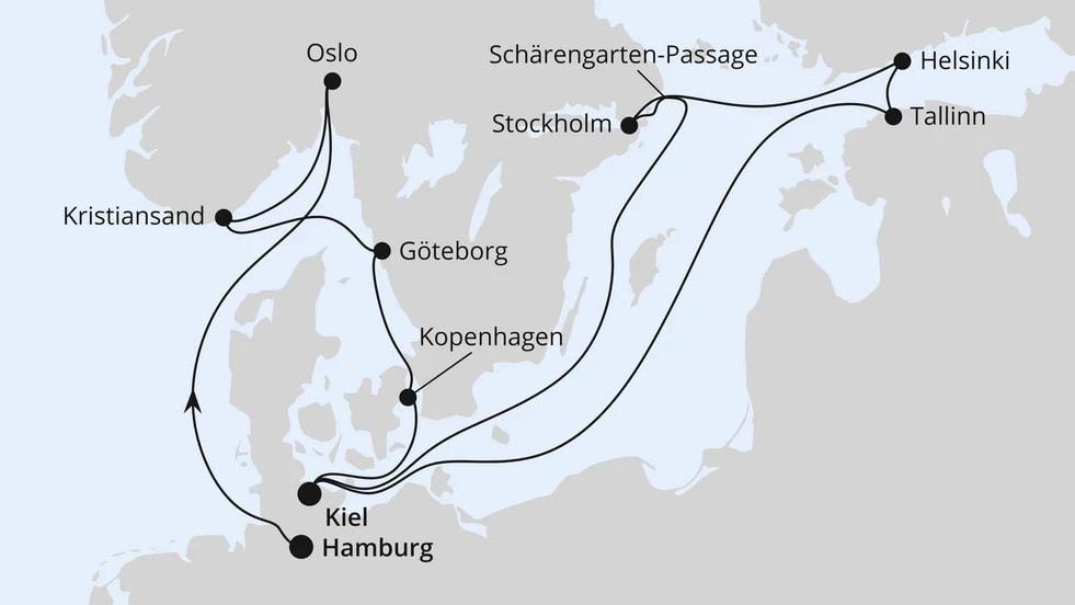 Skandinavische Highlights & Ostsee ab Hamburg