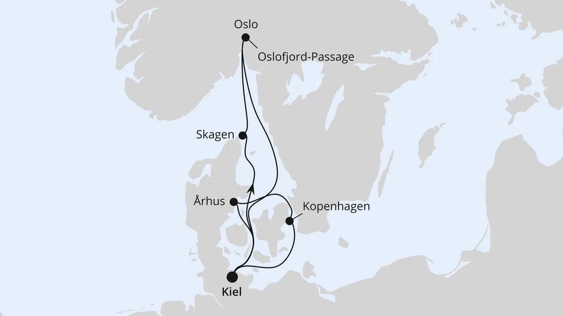Skandinavische Highlights ab Kiel