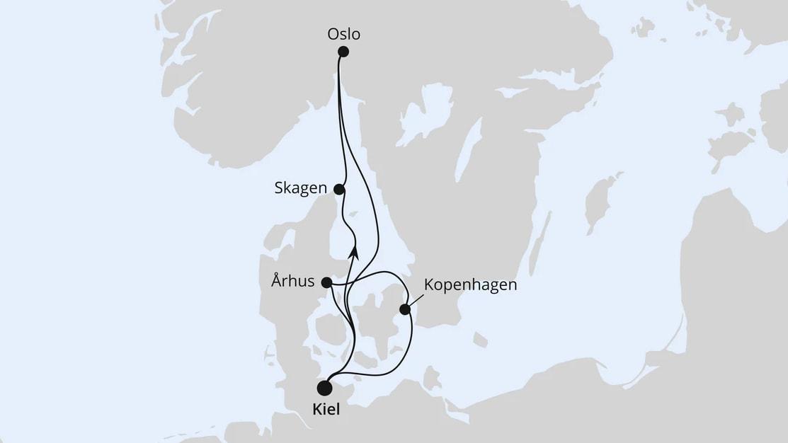 Skandinavische Highlights ab Kiel