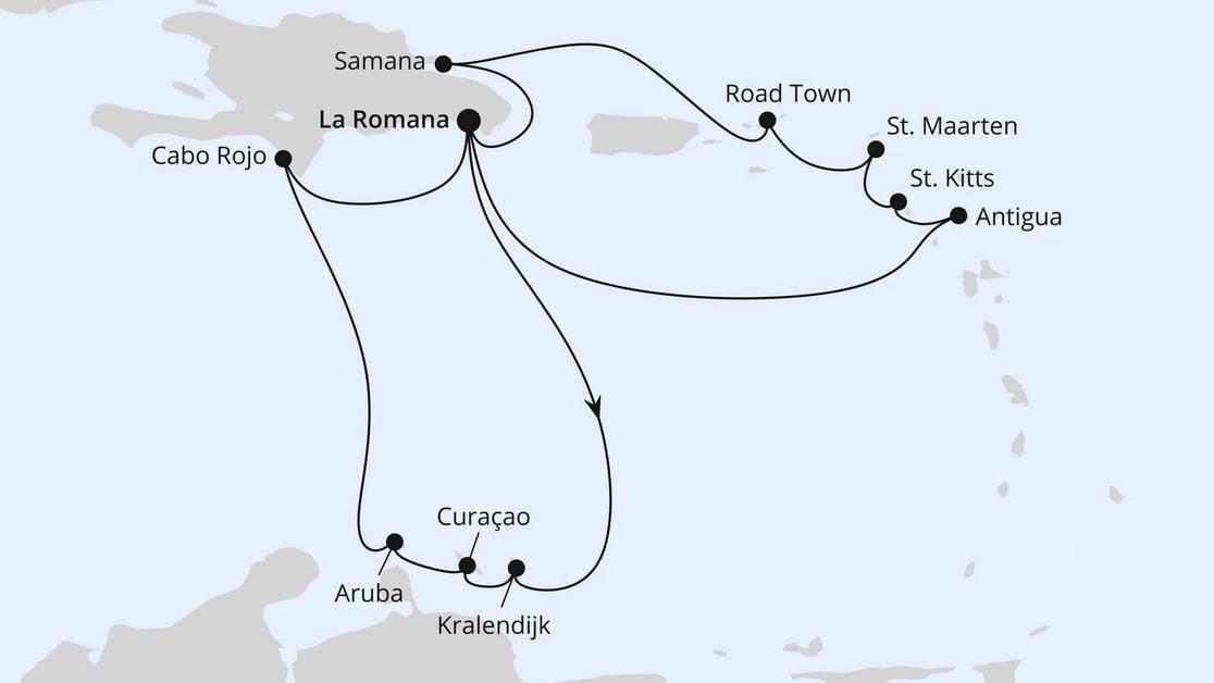 Karibische Inseln ab Dominikanische Republik 2