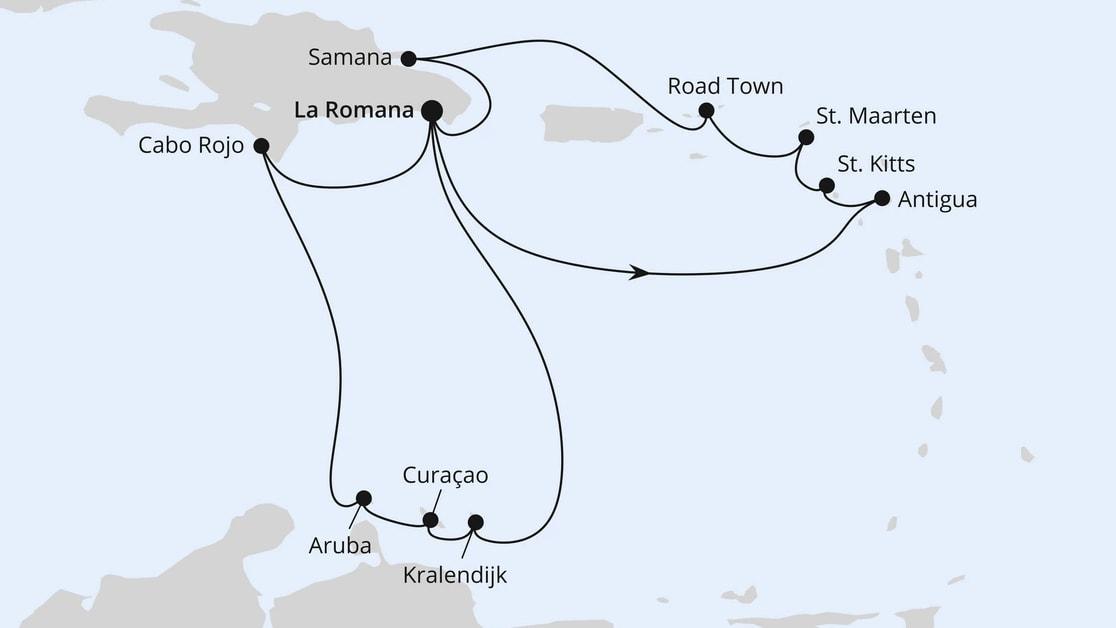 Karibische Inseln ab Dominikanische Republik 2